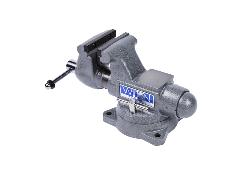 Wilton Reversible Bench Vise - 5.5" Jaw Width, Swivel Base, Dual Lock-Downs For Stability