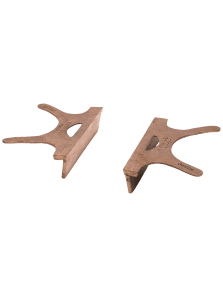 Wilton — 404-3 Replacement Copper Jaw Caps with 3 in Jaw Opening, Pair