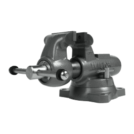 Machinist 4in Jaw Round Channel Vise w/Swivel Base | Wilton Tools